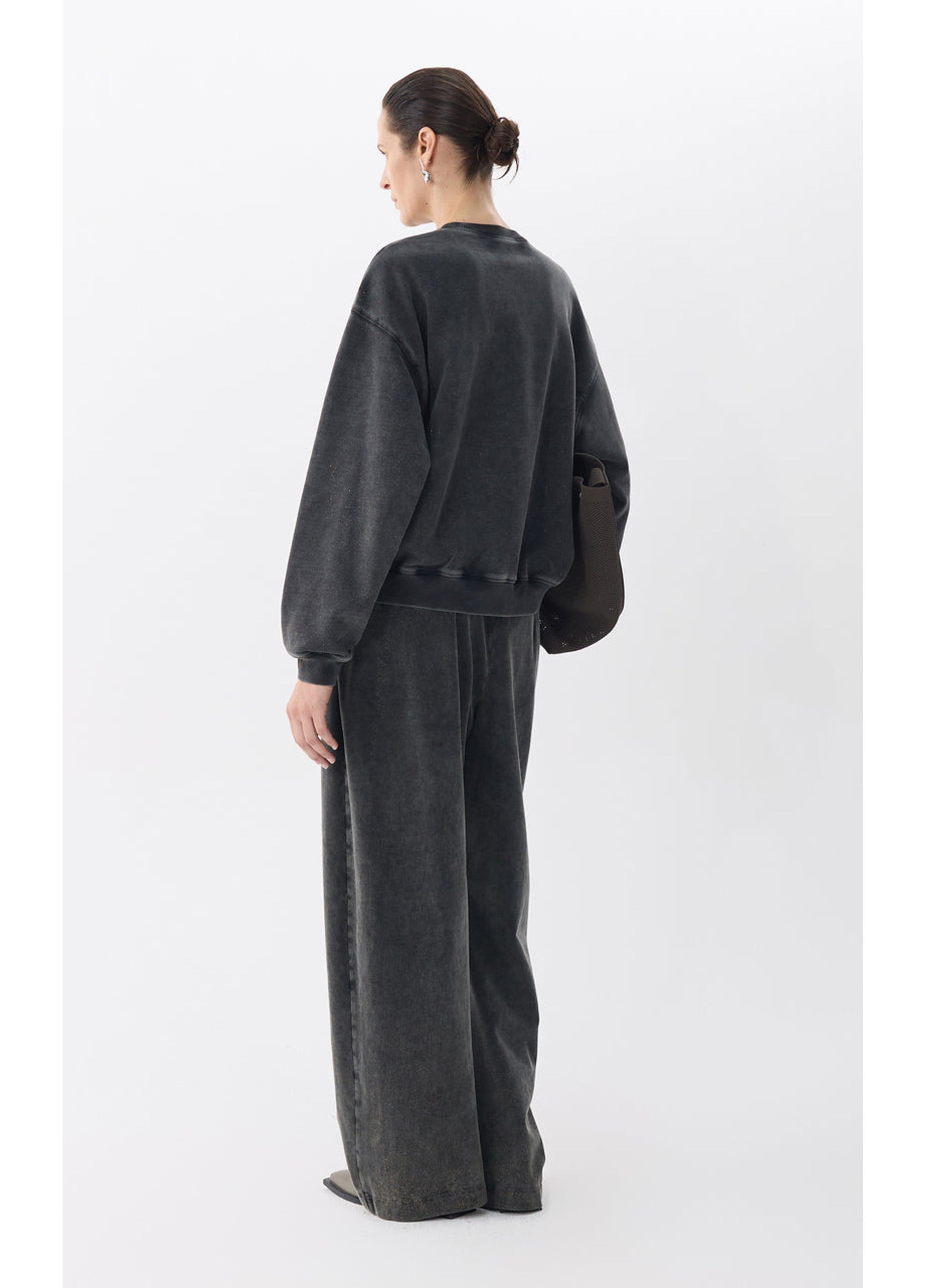 Damen-Hoodie mit Retro-Hundemuster