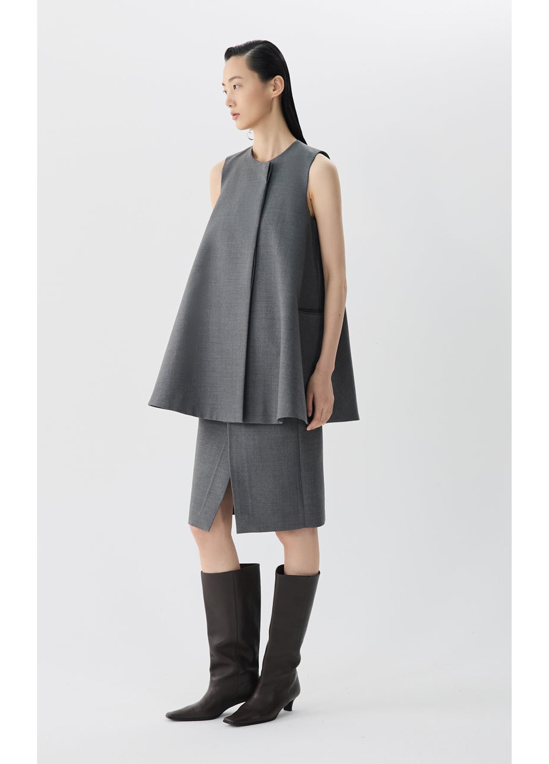 Kleid aus Maulbeerseide im A-Stil