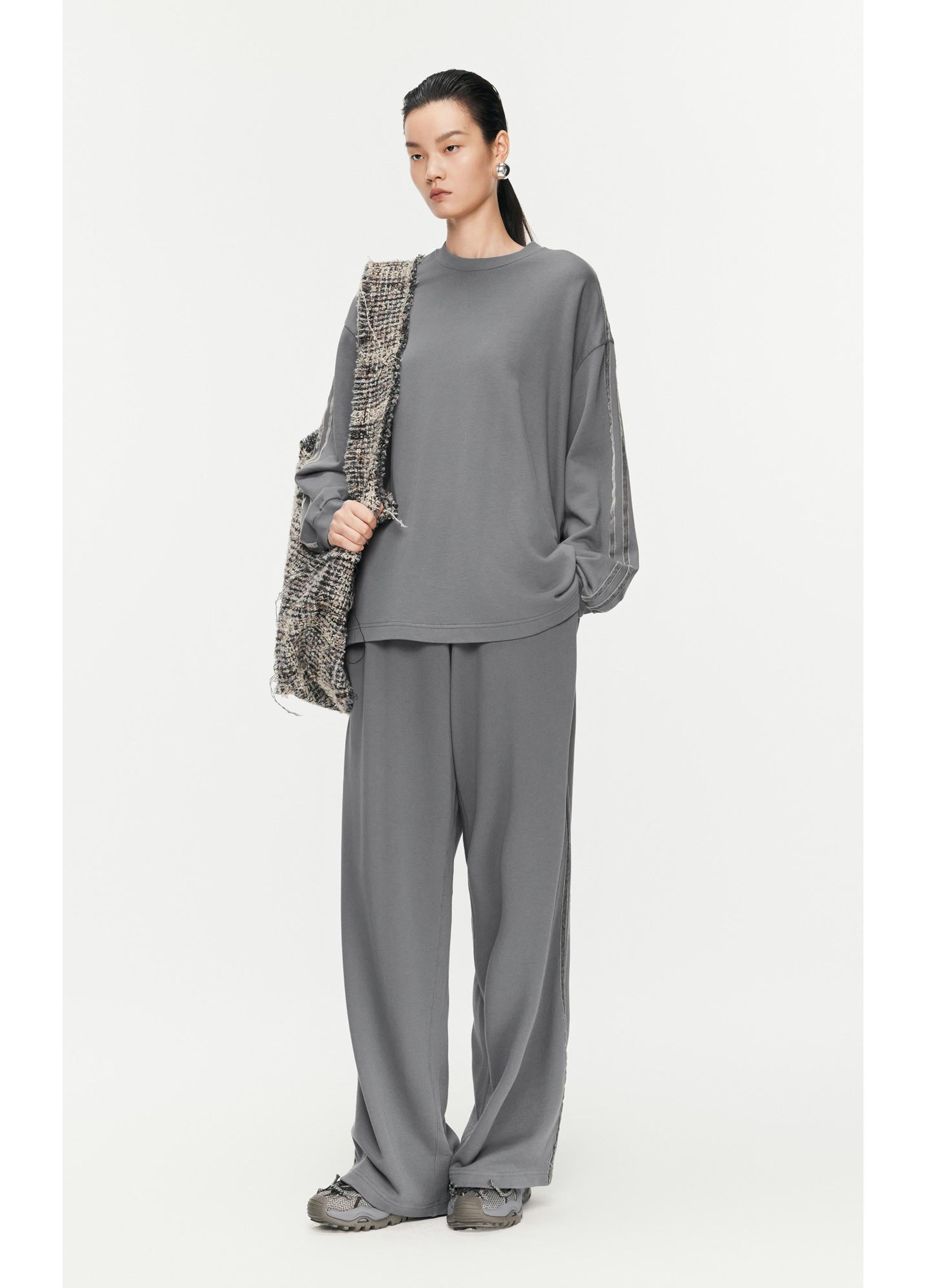 Weit geschnittene, überlange Hose