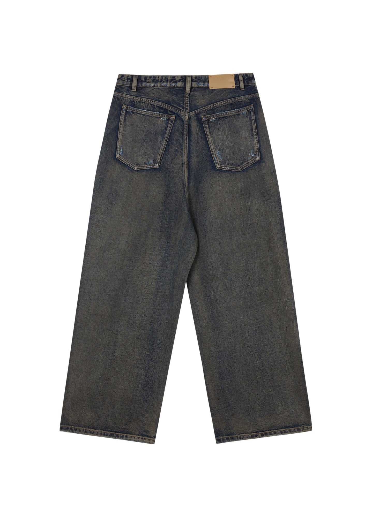 Lockere Straight-Jeans aus Denim